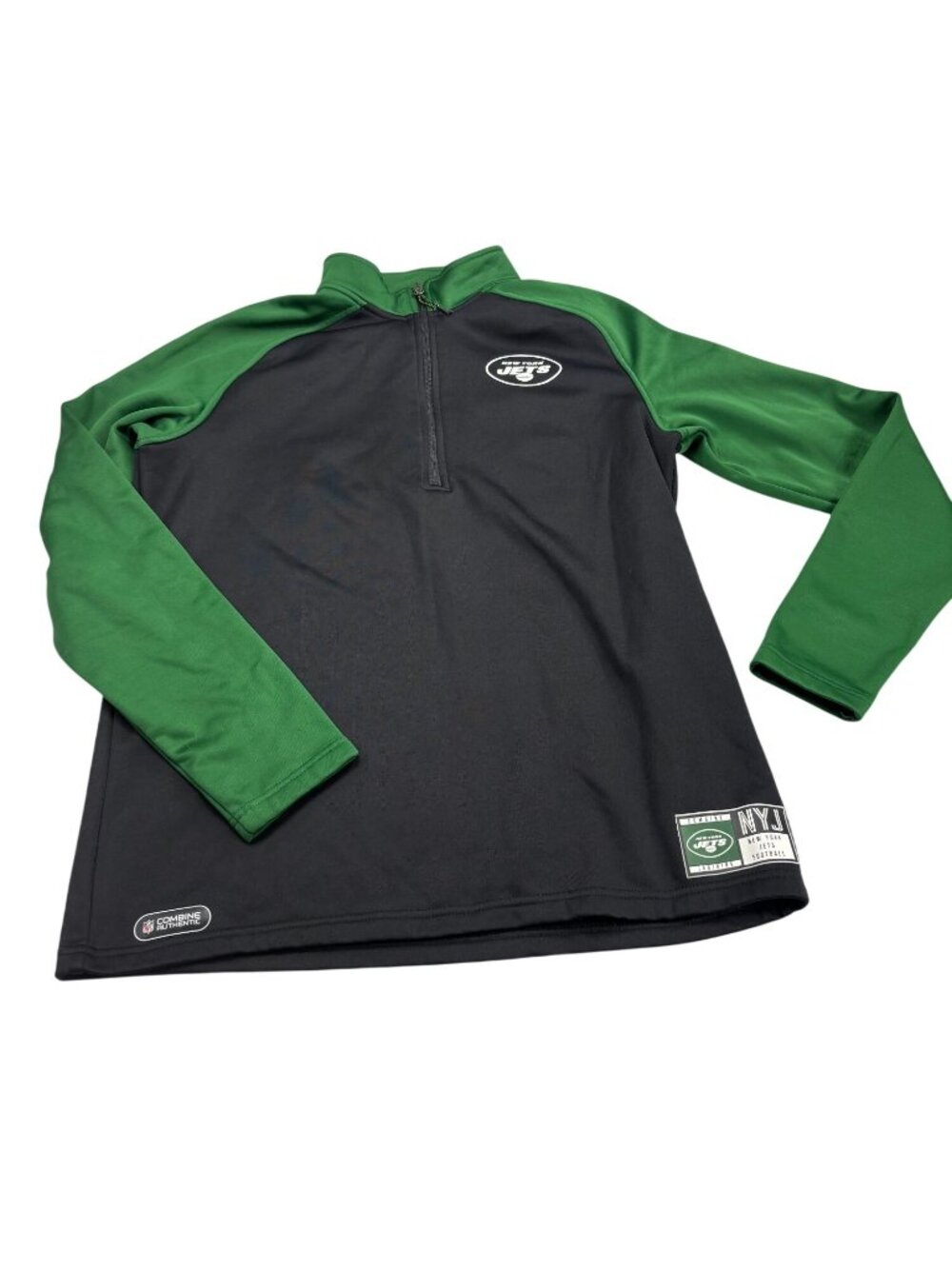 NFL New York Jets Combine Authentic Mens 1/4 Zip Pullover Shirt